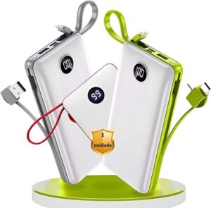 Power Bank 20.000mAh com Cabos — Análises Tech